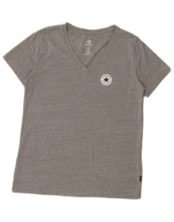 Converse Mujer Classic Fit Camiseta Top UK 10 Small Gris Moteado