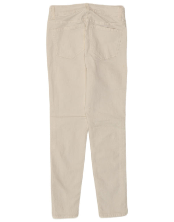 Marks & Spencer Jeans ajustados The Ivy para mujer UK 8 Small W26 L26 Algodón blanco