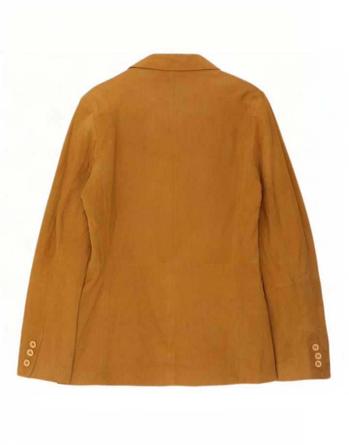 Conbipel Chaqueta Blazer De Cuero De 3 Botones Para Mujer IT 42 Marrón Medio