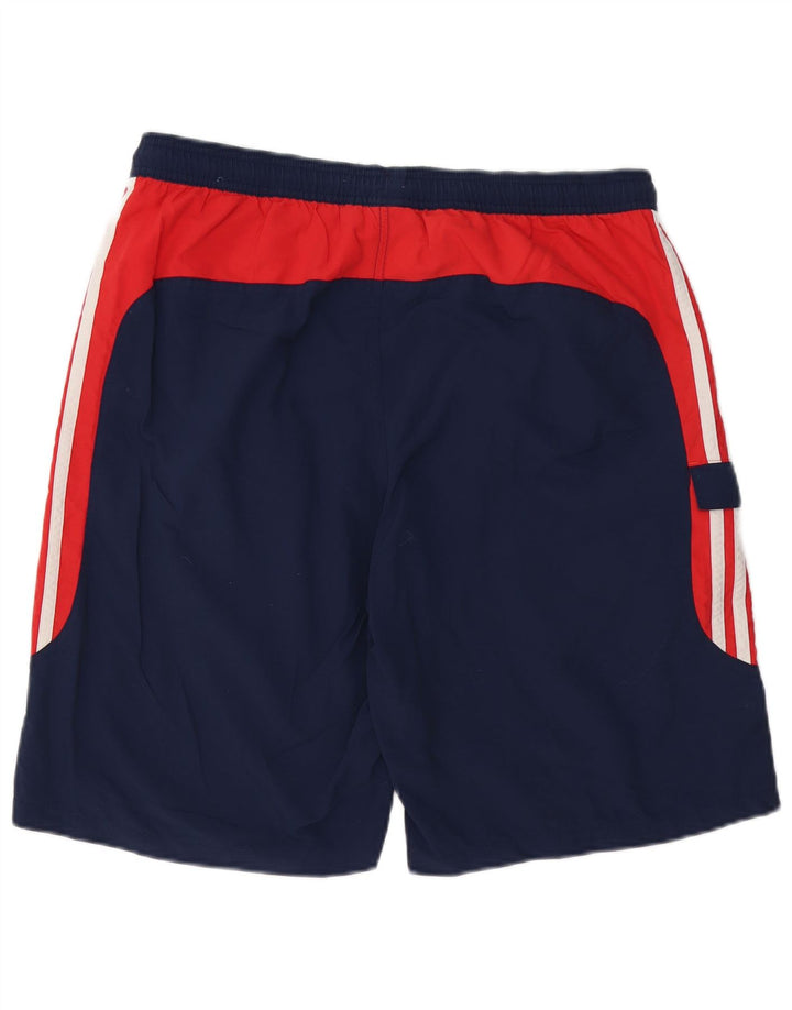 ADIDAS Pantalones cortos deportivos para hombre Grande Azul marino Colorblock Poliéster
