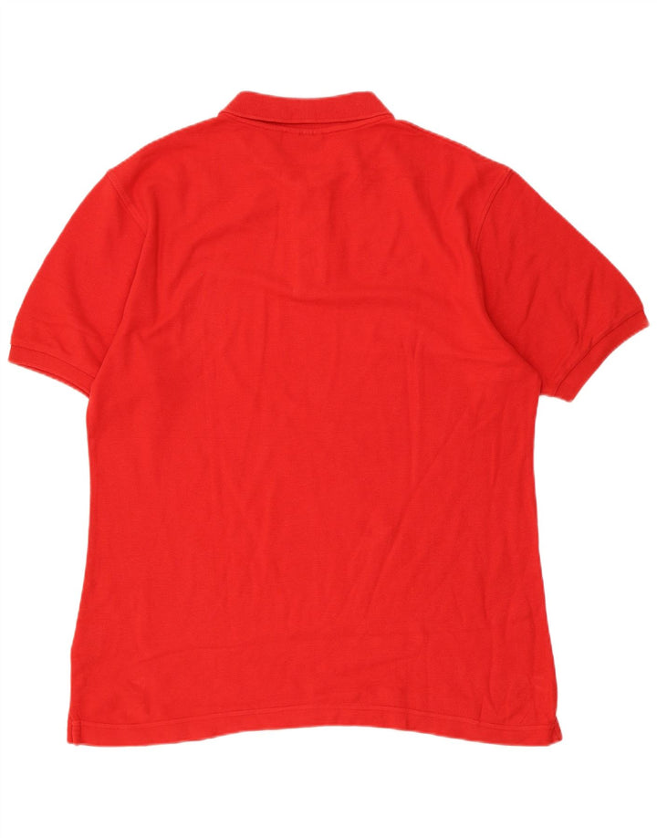 Fila Polo para hombre de algodón rojo grande