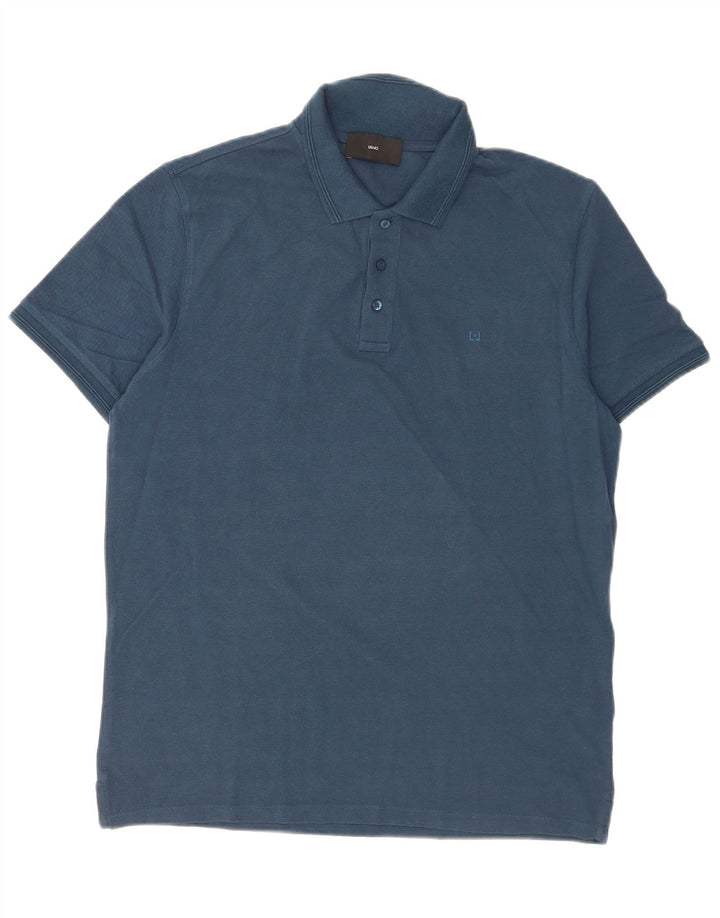 Polo Liu Jo Hombre Algodón Azul Marino Medio