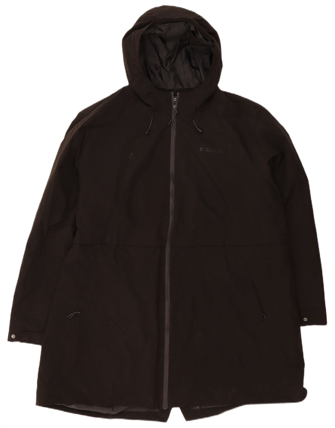 Chubasquero con capucha para mujer Mountain Warehouse ES 38 6XL Poliéster negro