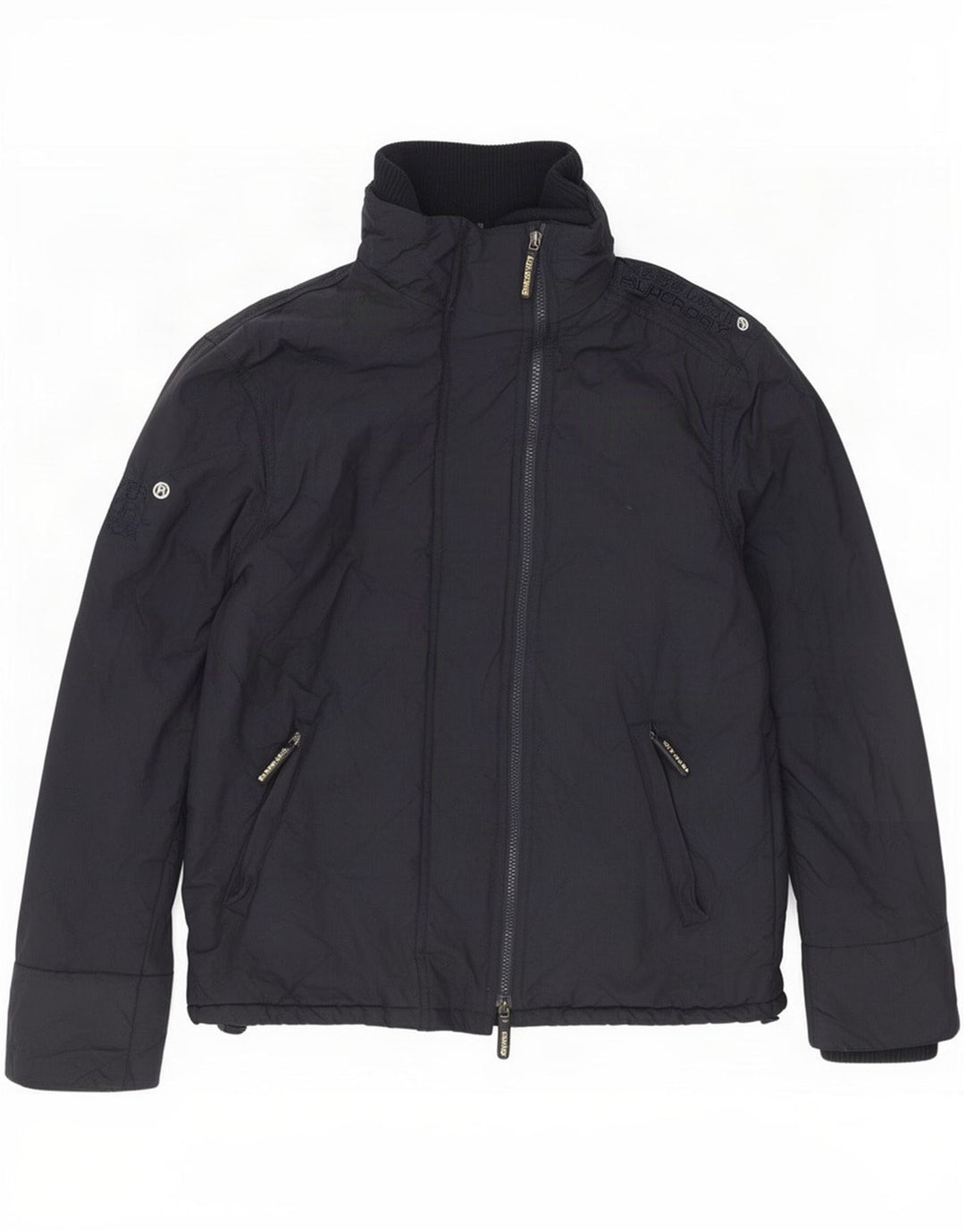 Superdry Chaqueta cortavientos Windcheater para hombre, talla 40, nailon azul marino grande