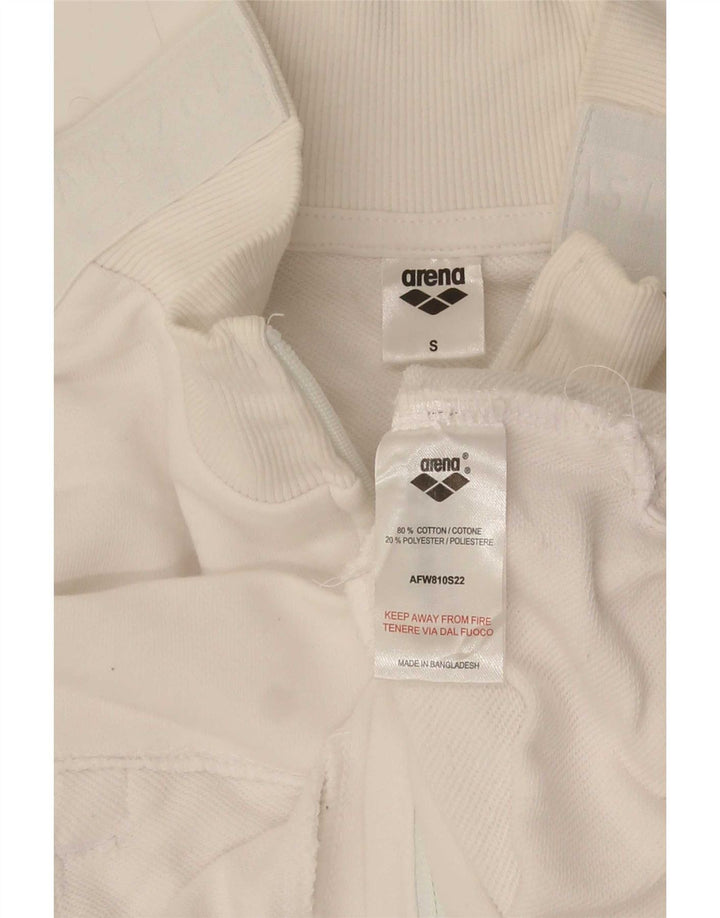 Arena Chaqueta de chándal extragrande para mujer UK 10 Small White Cotton