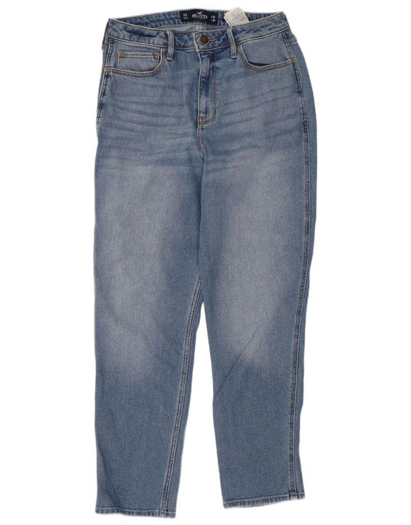 Hollister Mom Jean Jeans cónicos de talle alto para mujer US 11 Large W30 L25 Azul