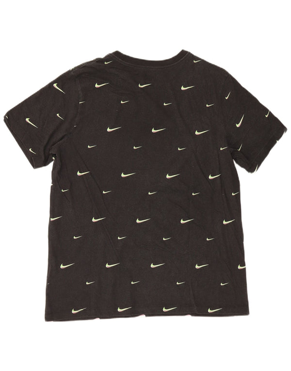 Nike - Camiseta gráfica para hombre, talla grande, algodón negro