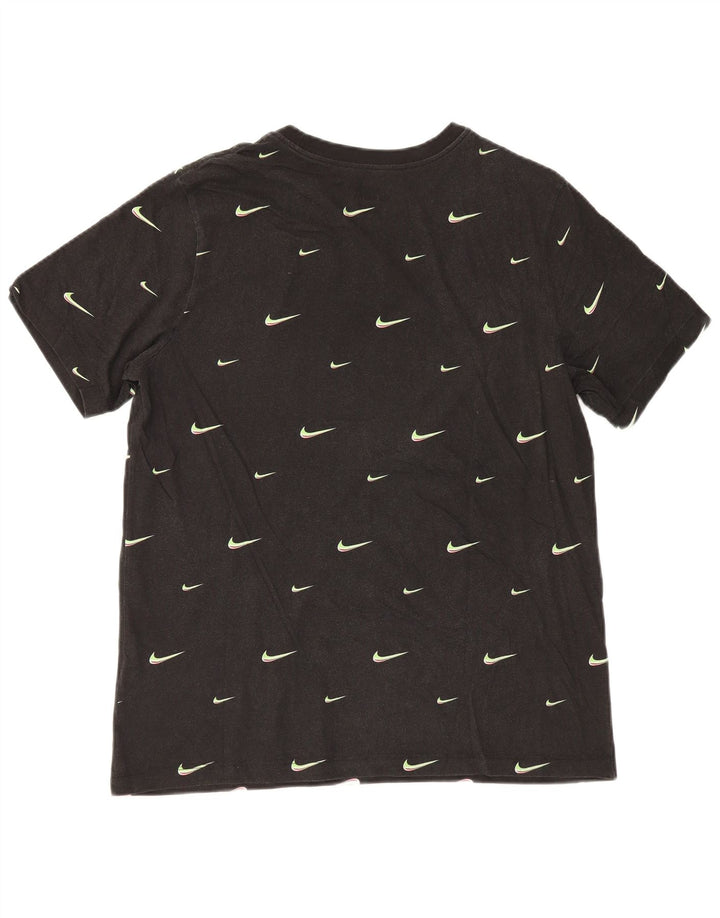 Nike - Camiseta gráfica para hombre, talla grande, algodón negro