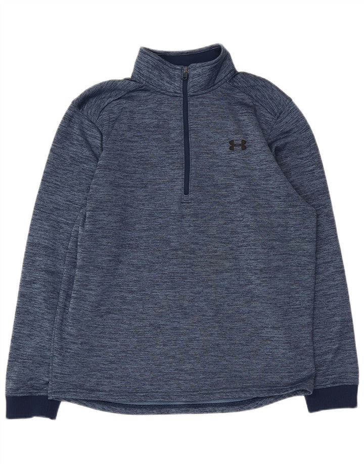 Under Armour Hombre Cold Gear Sudadera Jumper Medium Azul Marino Moteado