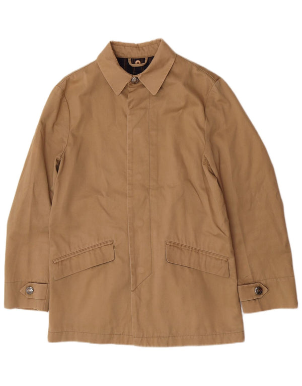 Abrigo Barba Hombre IT 46 Small Beige Algodón