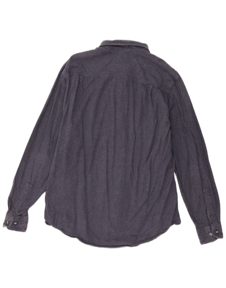 Timberland Camisa Original Fit para Hombre Algodón Azul Marino Mediano