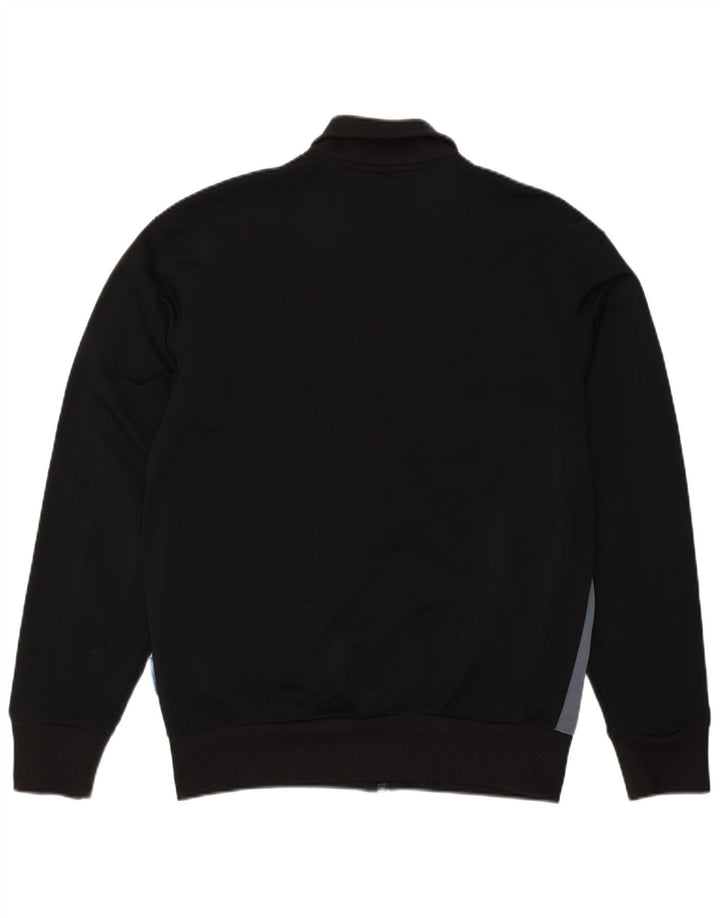 Adidas Hombre Chándal Top Chaqueta Pequeña Negro Colorblock Poliéster