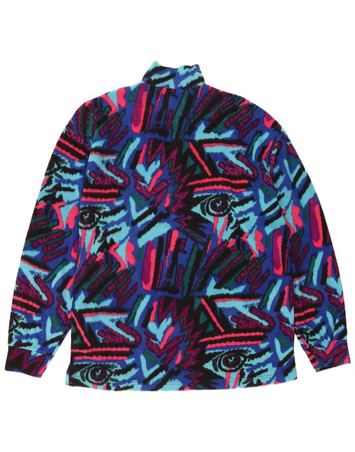 FILA Jersey de forro polar con estampado abstracto para hombre IT 52 Large Multicolor