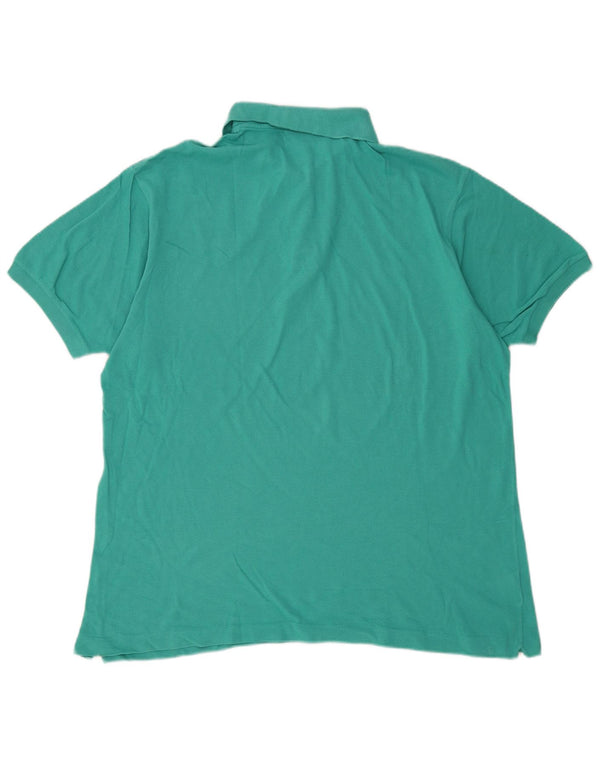 Polo Lacoste para hombre talla 7 2XL algodón turquesa