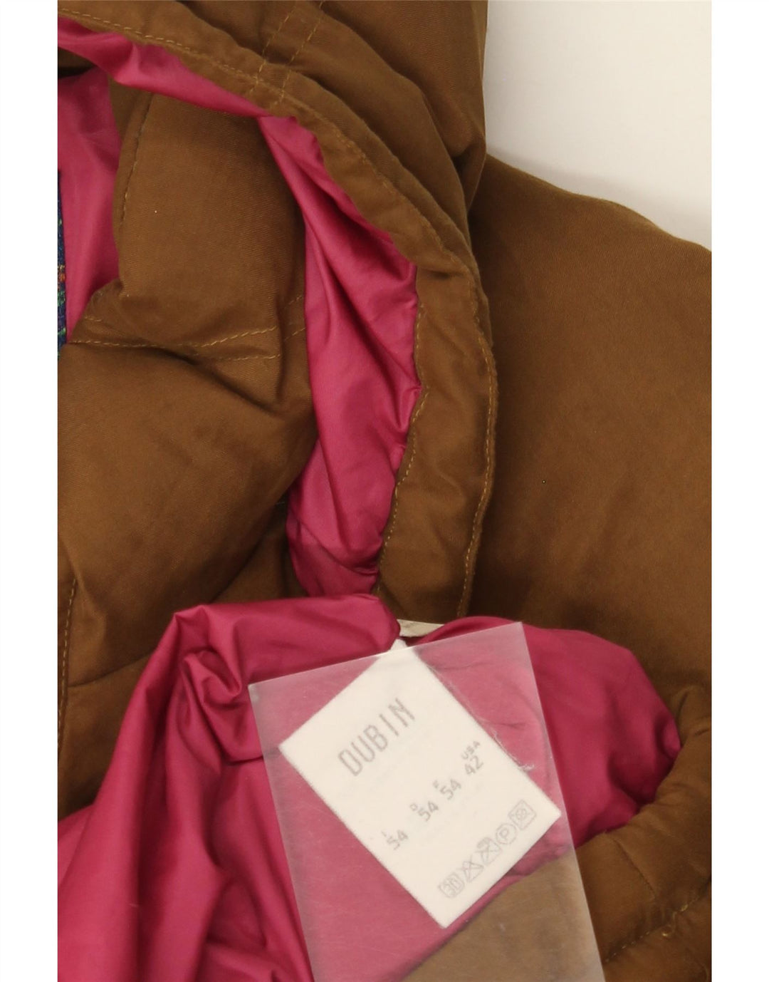 DUBIN Chaqueta acolchada con capucha para hombre IT 54 2XL Marrón Poliéster