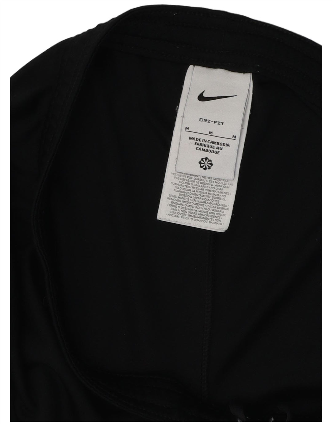 Nike Deportes De Poliéster A Rayas Negras Medianas Para Hombre