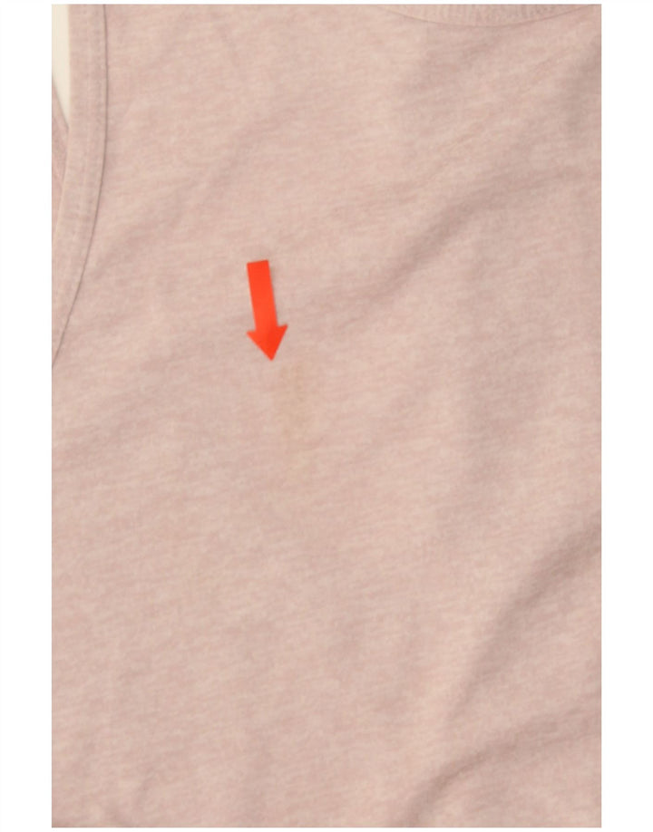 Nike Mujer Dri Fit Chaleco Top UK 12 Medio Rosa Poliéster