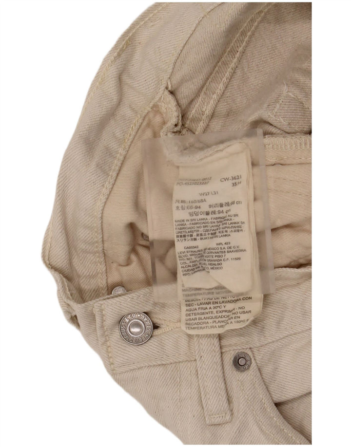 Levi's Vaqueros Sueltos De Tiro Alto Para Mujer W27 L31 Algodón Beige