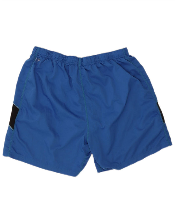 Puma Pantalones cortos deportivos para hombre XL Azul Colorblock Poliéster