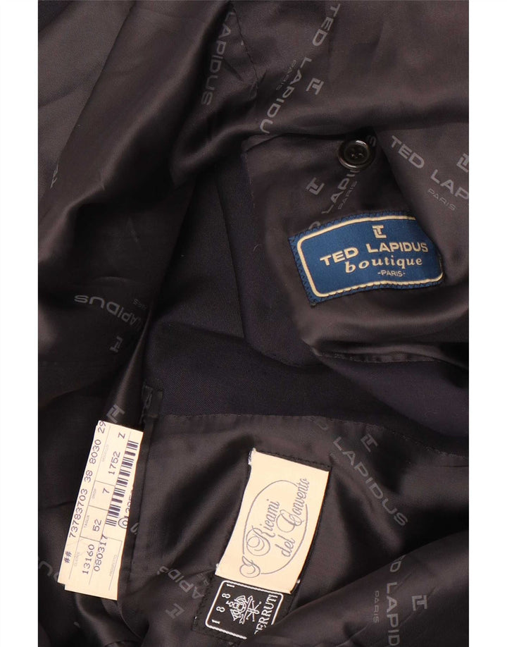Cerruti 1881 Chaqueta tipo blazer de 3 botones para hombre IT 52 XL Lana azul marino