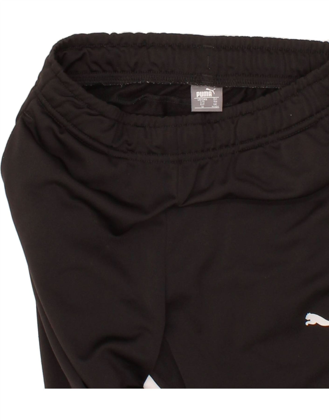 PUMA Boys Tracksuit Trousers 11-12 Years Black Polyester Vintage Puma and Second-Hand Puma from Messina Hembry 