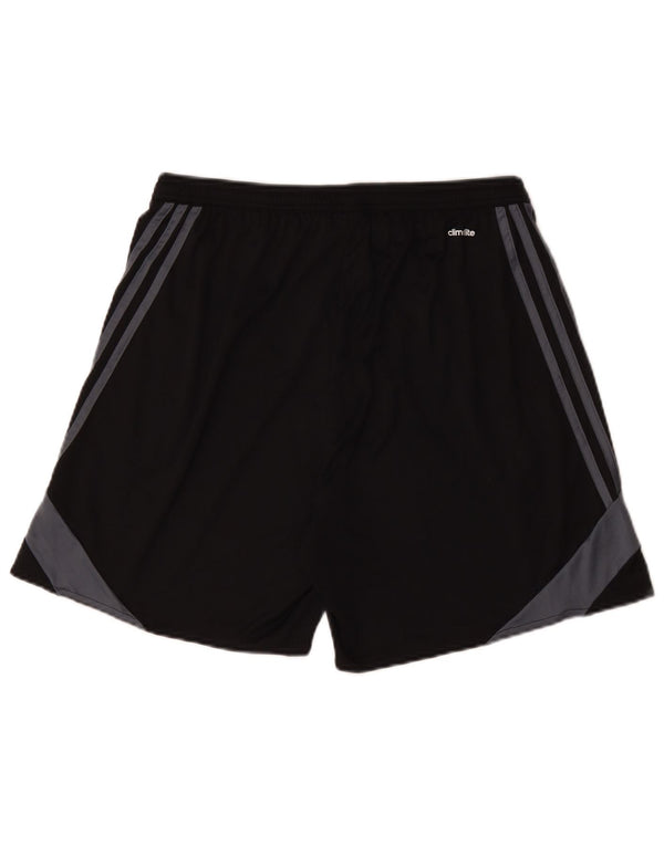 Adidas Mens Climalite Sport Shorts Grande Negro Colorblock Poliéster