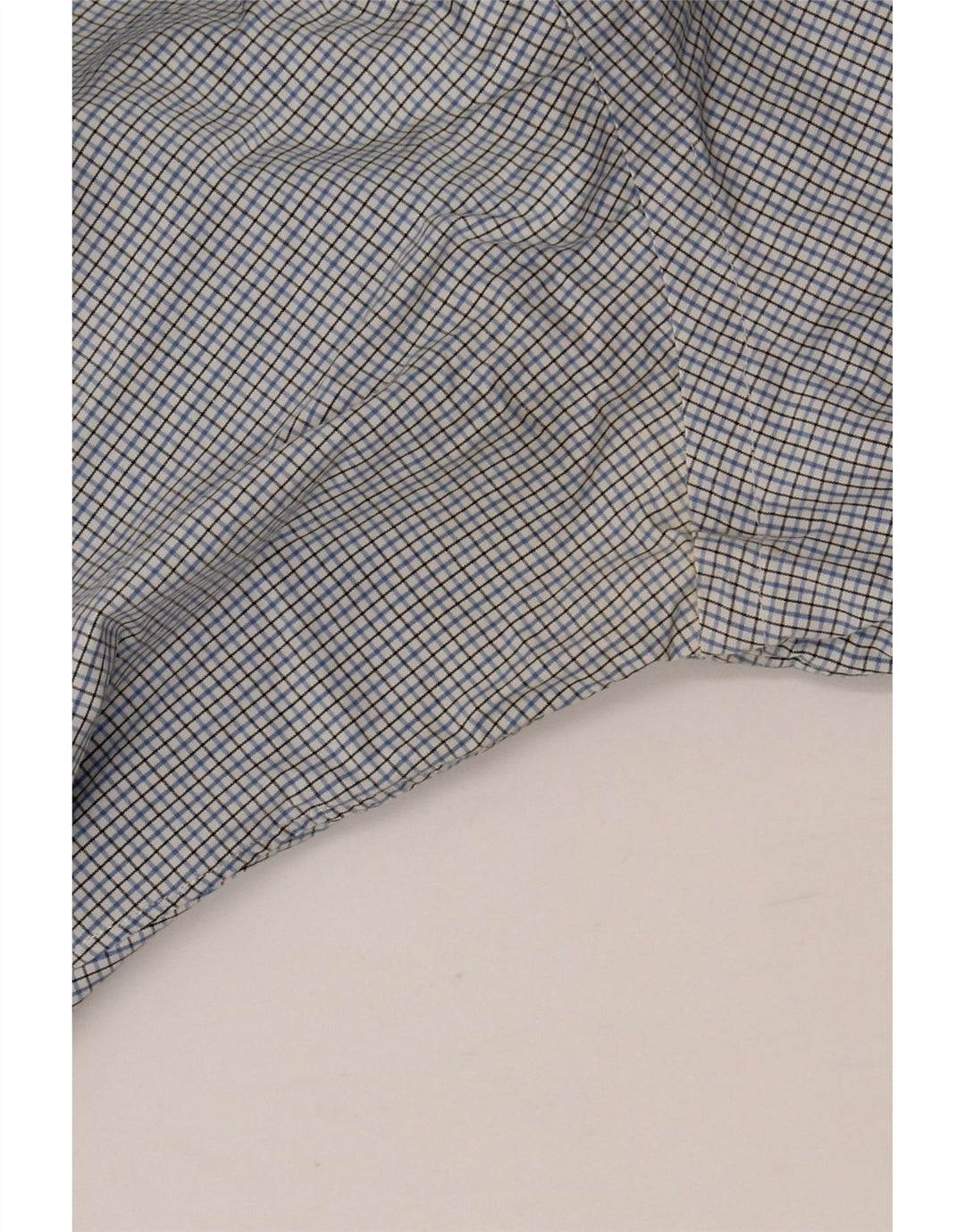 RALPH LAUREN Camisa para hombre Talla 15 1/2 Algodón a cuadros azul mediano
