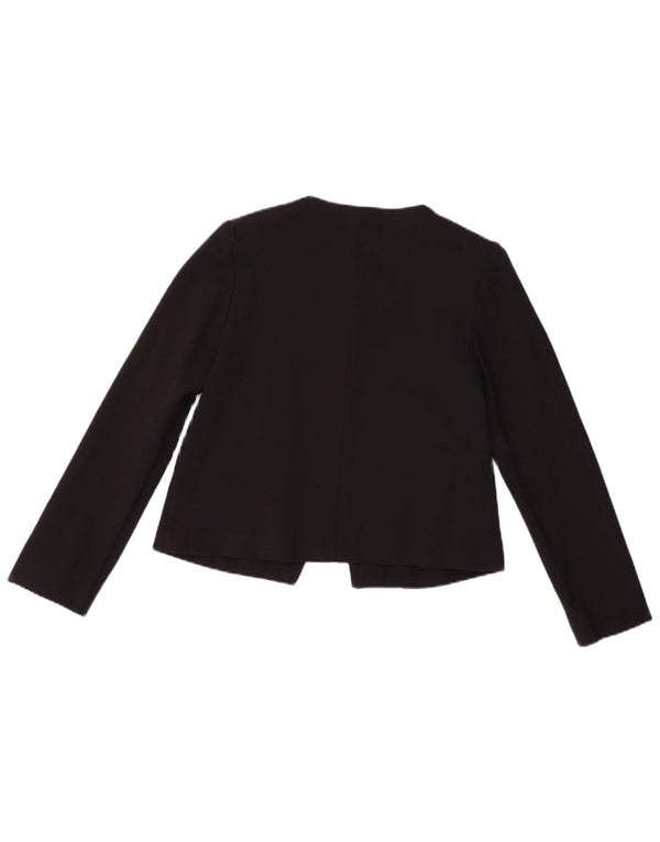 Whistles Chaqueta tipo blazer corta con 3 botones para mujer UK 10 Small Viscosa negra