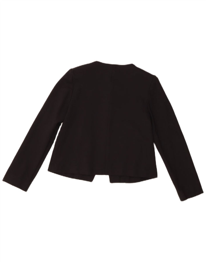 Whistles Chaqueta tipo blazer corta con 3 botones para mujer UK 10 Small Viscosa negra