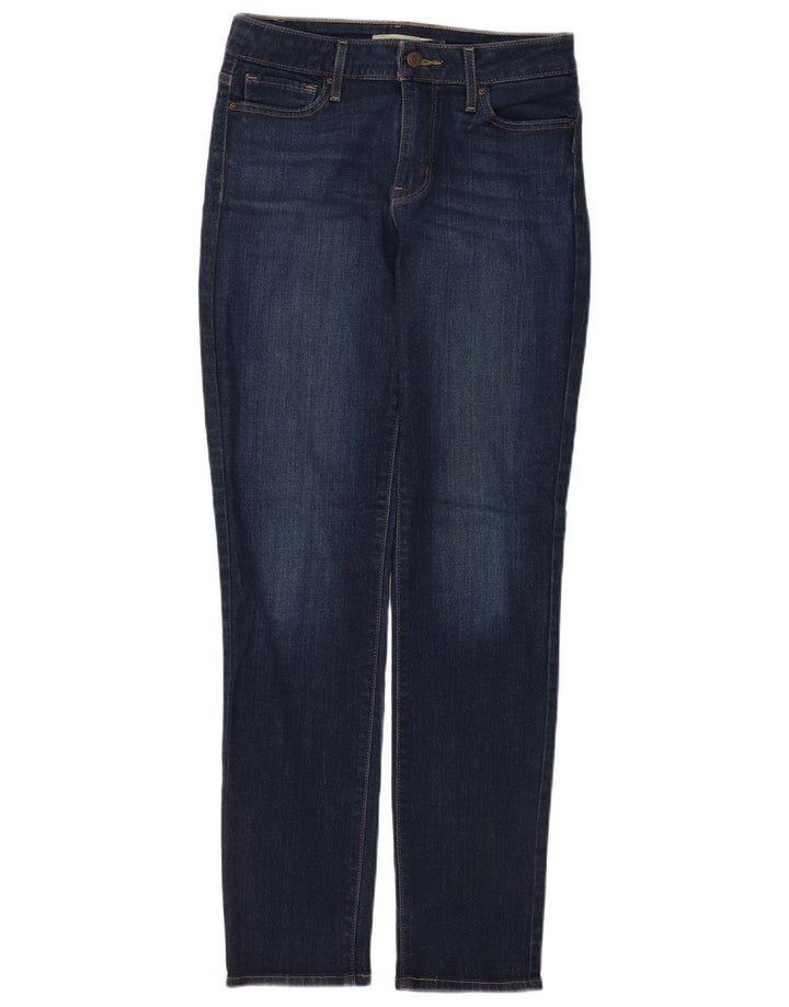 Levi's Mujer 712 Slim Jeans W28 L32 Algodón Azul Marino