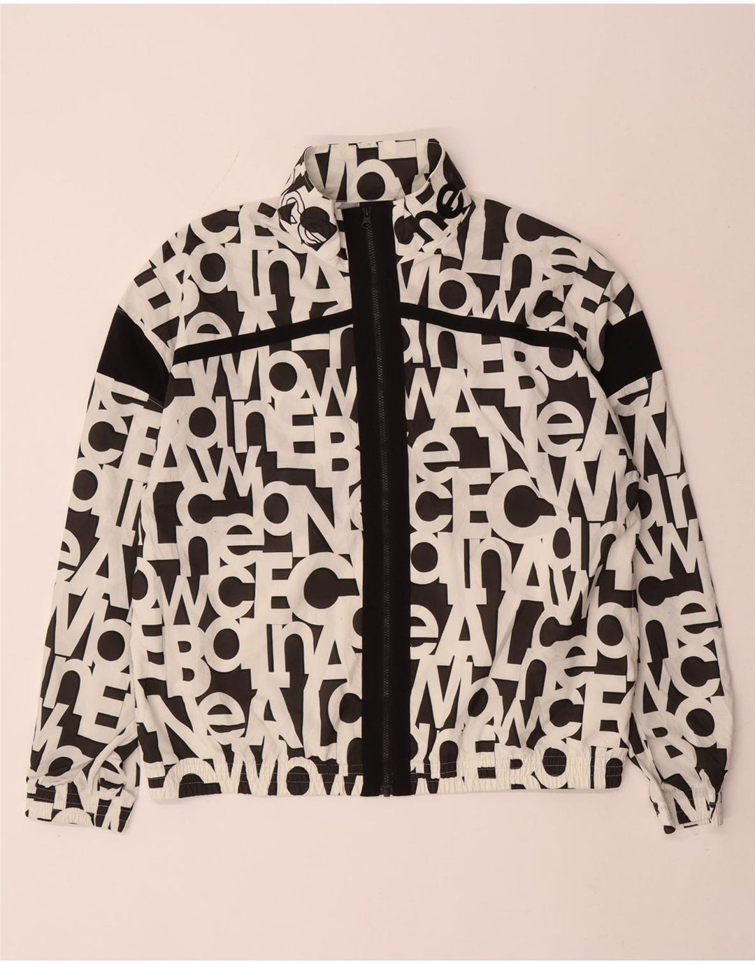 New Balance Chaqueta Bomber Extragrande con Estampado para Mujer UK 10 Small White