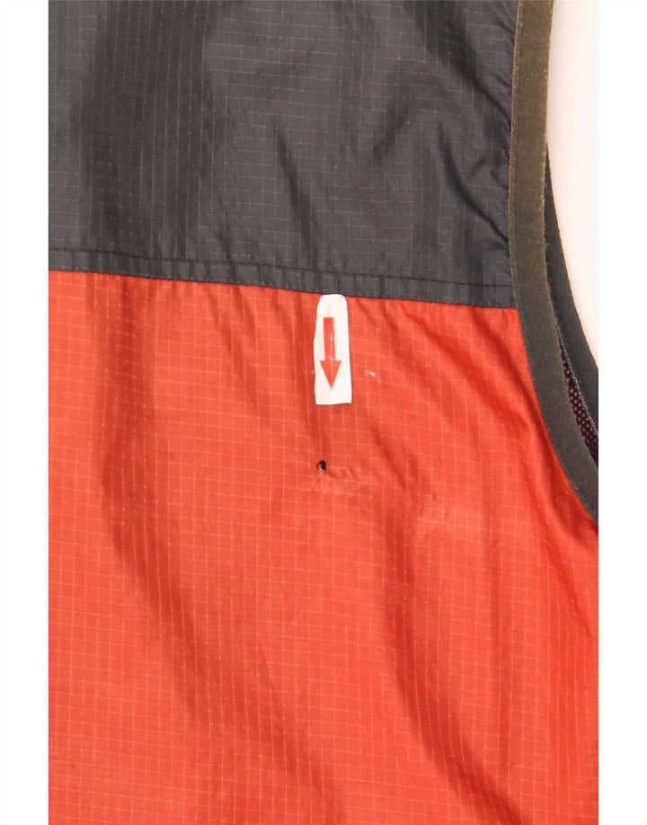 Paco Chaleco Para Hombre UK 40 Nylon Color Block Naranja Grande