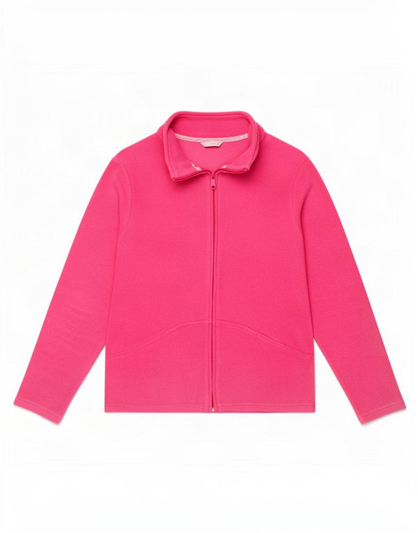 Marks & Spencer Chaqueta polar para mujer UK 46 Grande Poliéster rosa