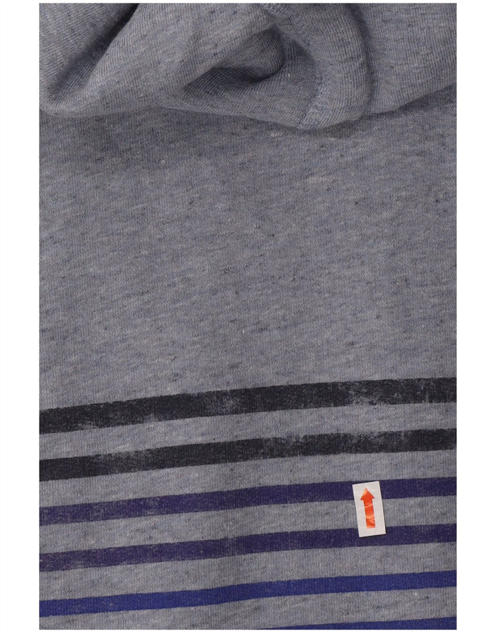 SUPERDRY Jersey con capucha gráfica para hombre 2XL Algodón azul