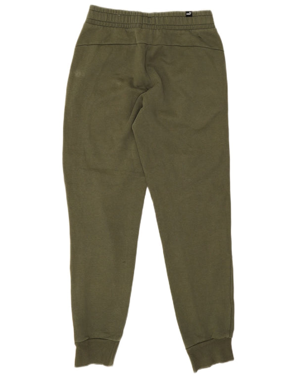 Puma Mujer Chándal Pantalones Joggers UK 6 XS Caqui Algodón