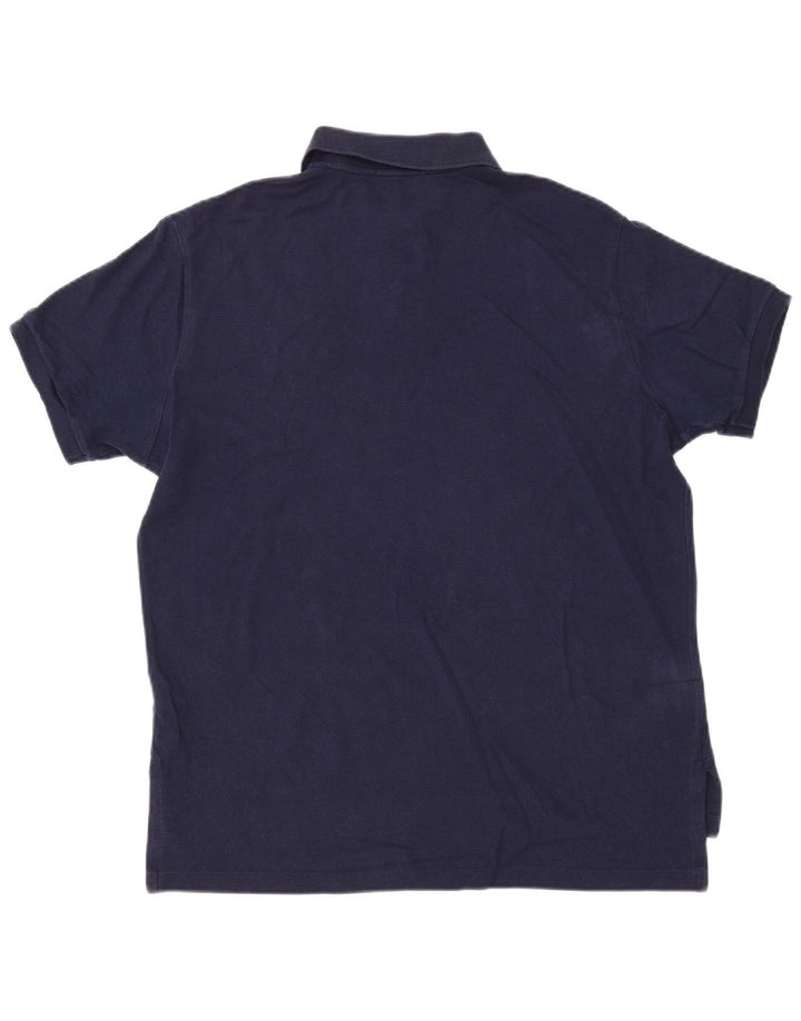 POLO RALPH LAUREN Polo de ajuste personalizado para hombre grande de algodón azul marino