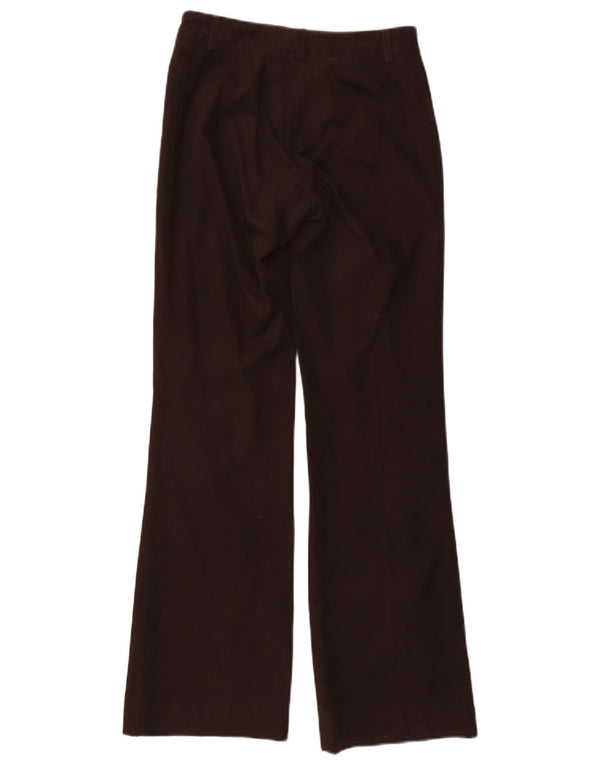 Massimo Dutti Pantalón Casual Bootcut Mujer EU 36 XS W26 L31 Marrón Algodón