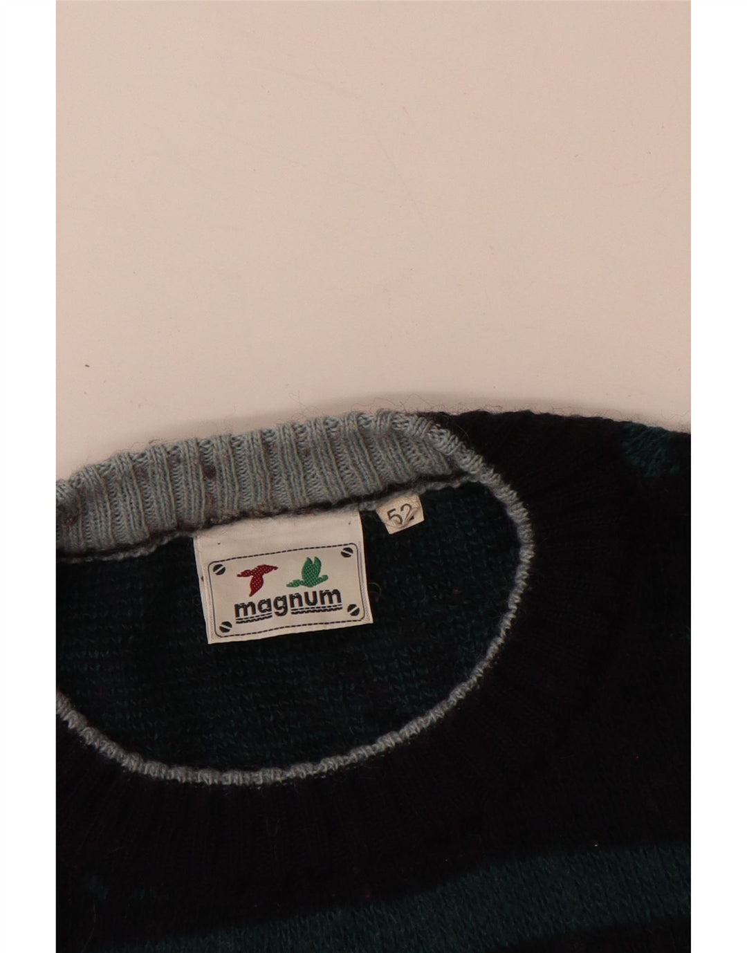 MAGNUM Jersey de cuello redondo para hombre IT 52 Large Azul marino