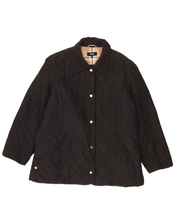 Marks & Spencer Chaqueta acolchada para mujer UK 20 2XL Poliéster negro