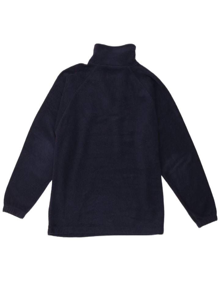 Kappa Hombre Zip Neck Fleece Jumper Small Azul Marino Poliéster