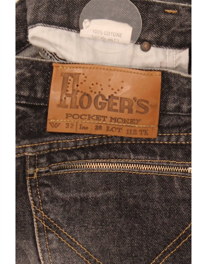 Roy Rogers Vaqueros rectos para hombre W32 L35 Algodón gris
