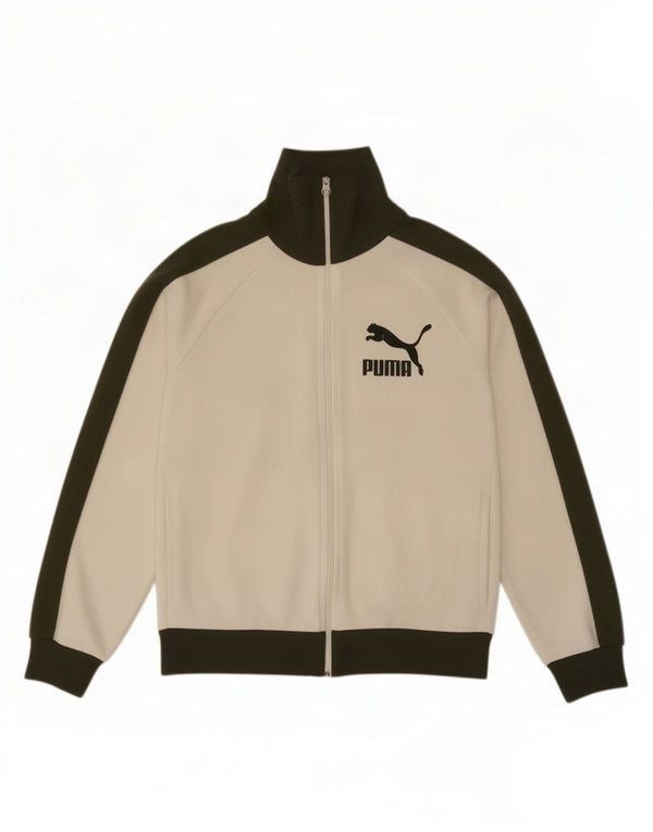 Puma Chaqueta De Chándal Con Estampado Gráfico Para Hombre Poliéster Color Block Blanco Grande