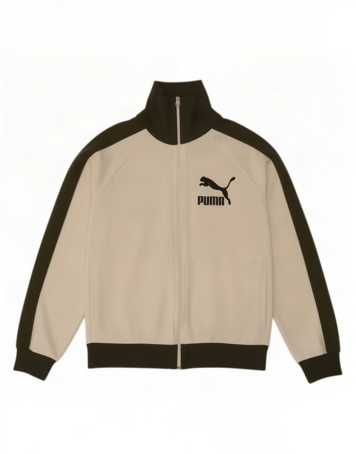 Puma Chaqueta De Chándal Con Estampado Gráfico Para Hombre Poliéster Color Block Blanco Grande