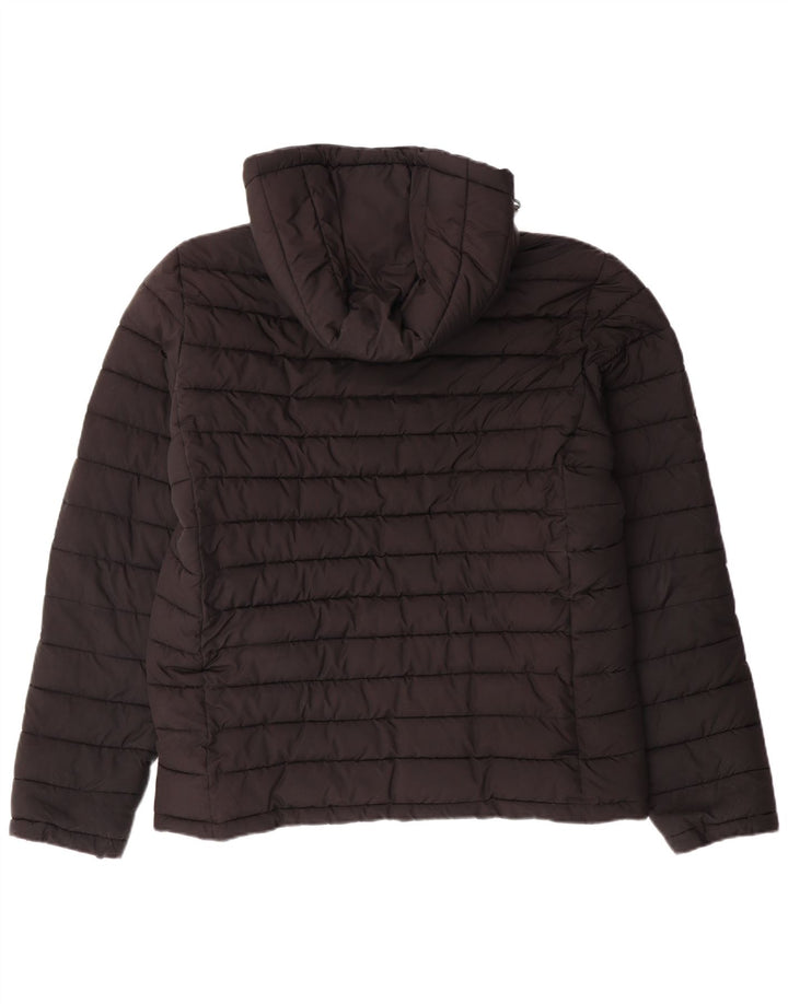 Superdry Chaqueta acolchada con capucha para hombre Poliéster negro grande