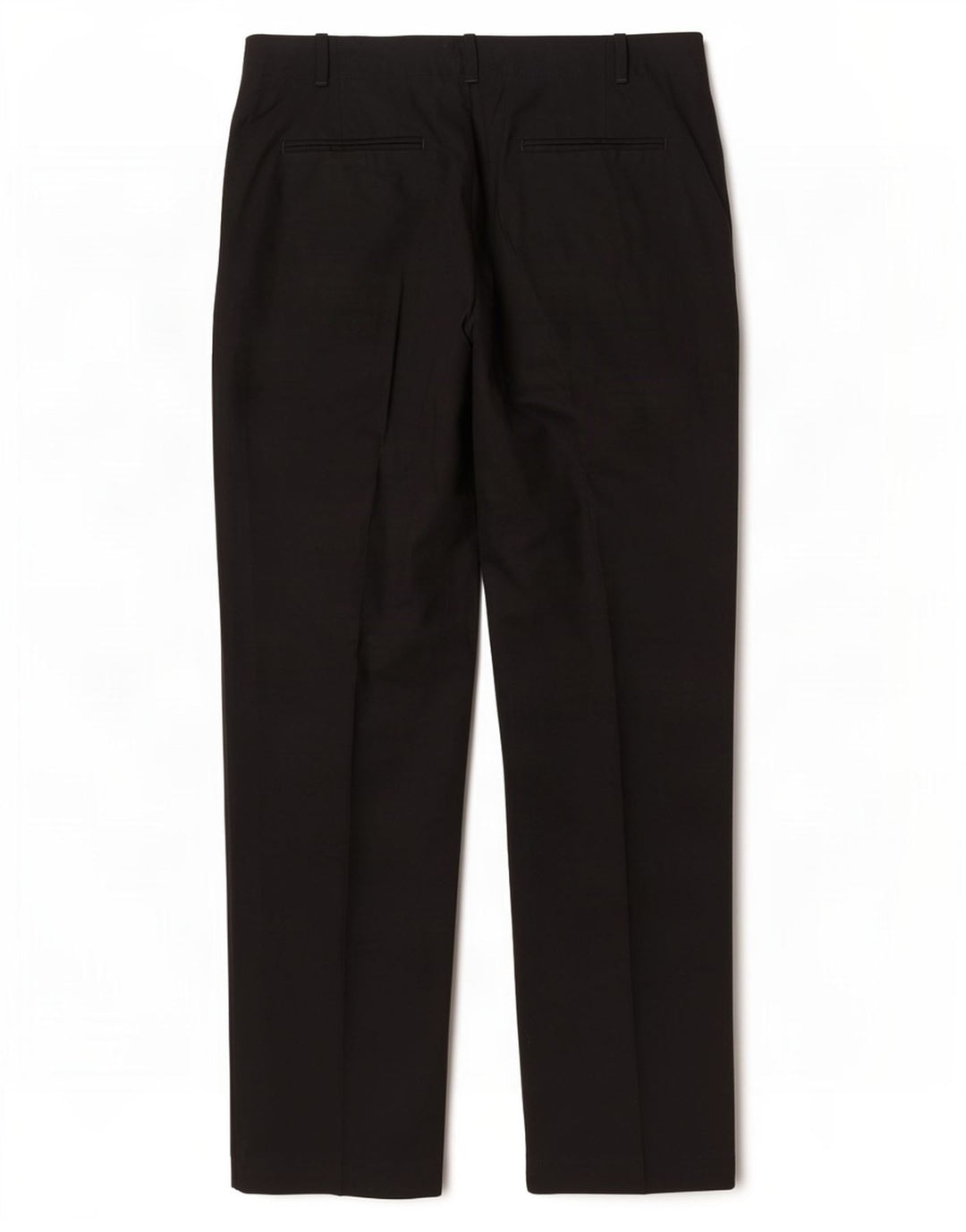 Zara Mujer Pantalón De Traje Recto EU 42 Large W32 L34 Poliéster Negro