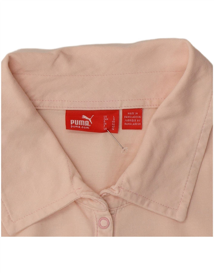 Puma Polo de manga larga para mujer, talla 40, color rosa medio