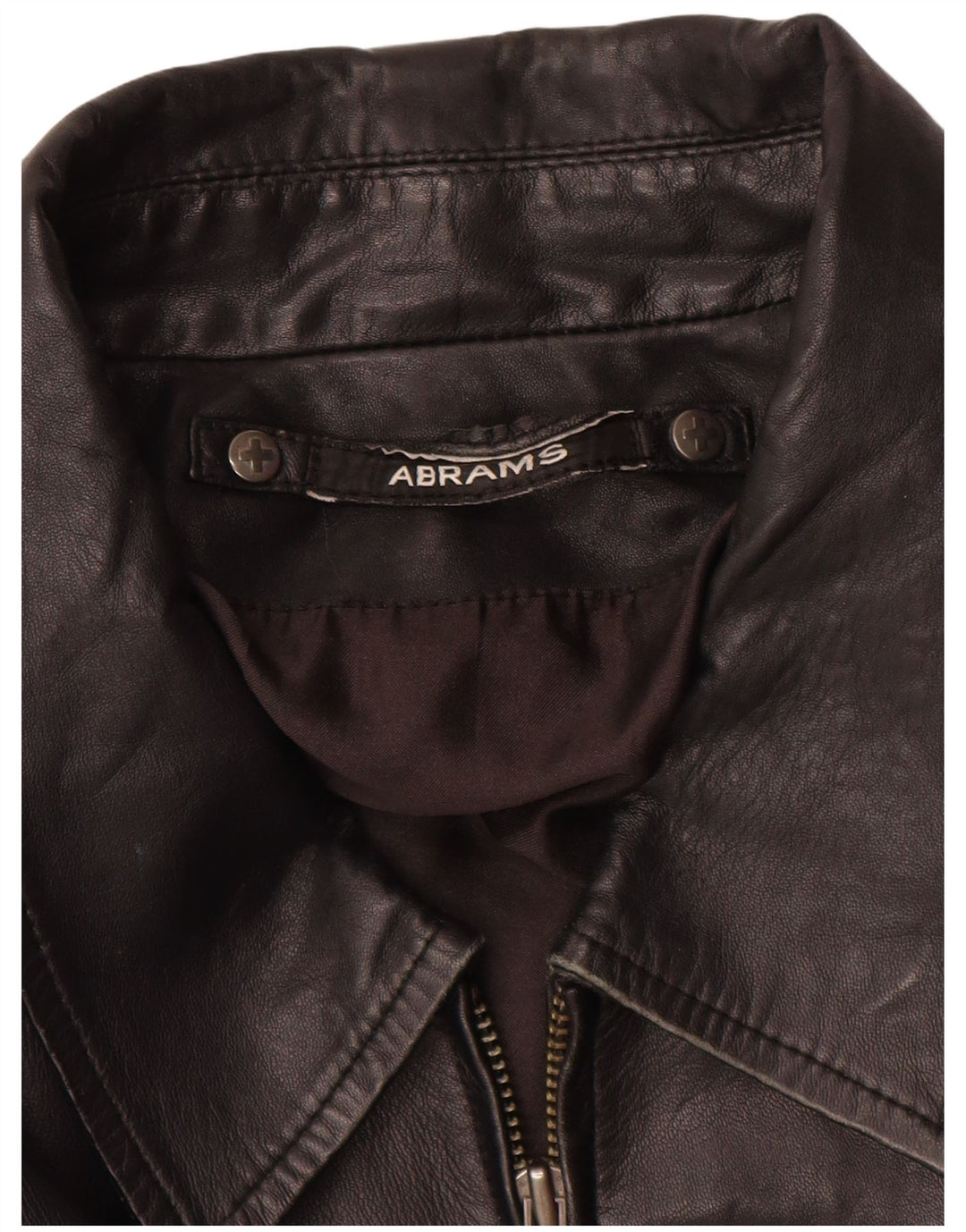 Abrams Chaqueta de cuero para hombre IT 52 XL Cuero negro