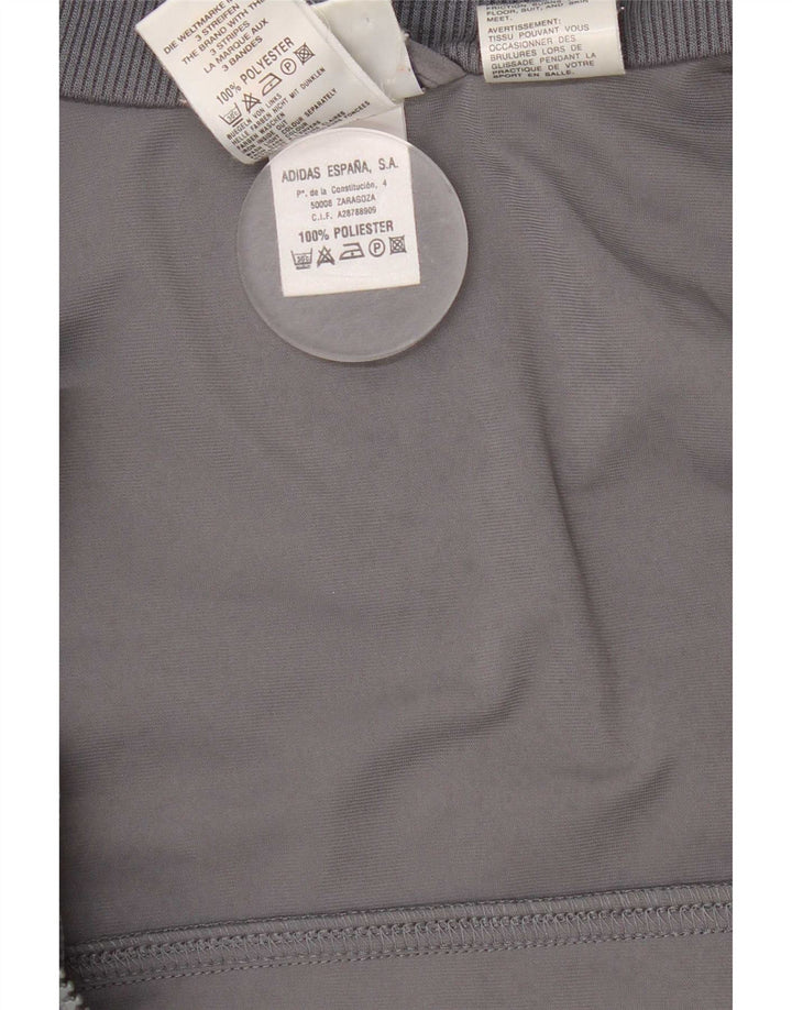 Adidas Hombre Chándal Top Chaqueta UK 48/50 XL Gris Poliéster