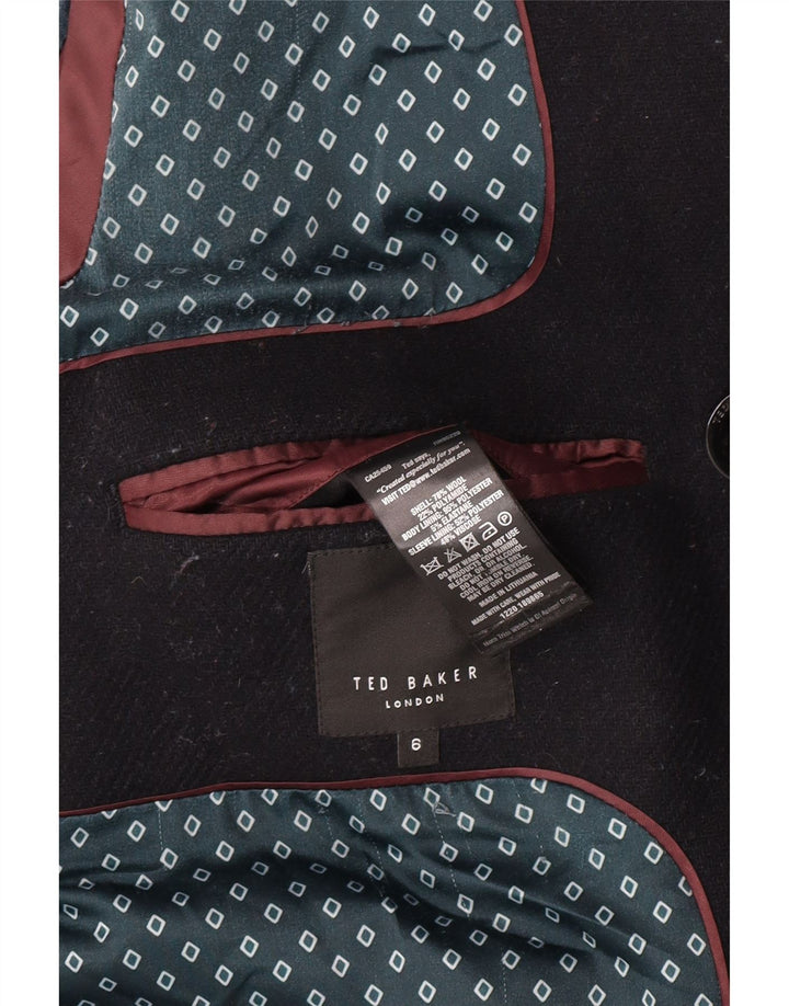 Ted Baker - Chaquetón para hombre, talla 6, 2XL, lana negra