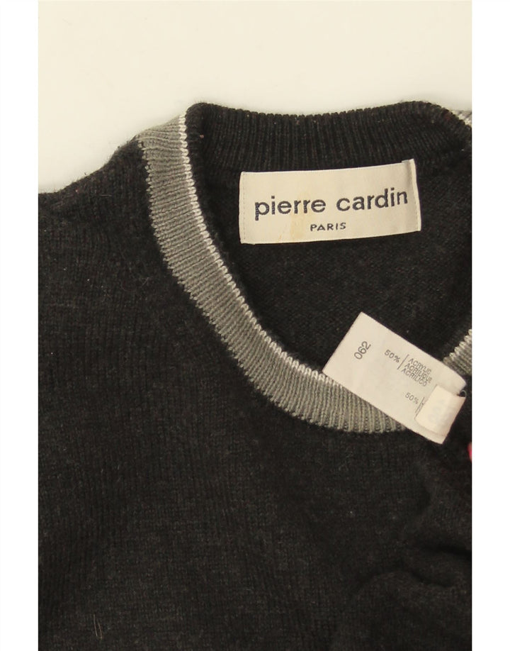 PIERRE CARDIN Jersey De Cuello Redondo Para Hombre Gris Medio Colorblock